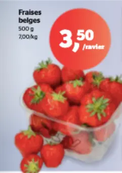 Offre: Fraises belges
