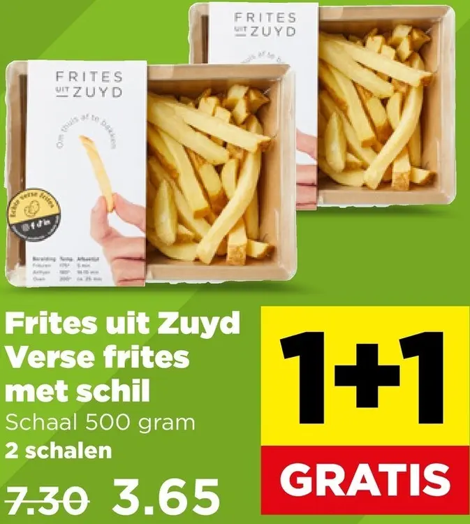 Aanbieding: Frites uit Zuyd Verse frites met schil