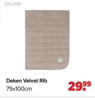 Aanbieding: Deken Velvet Rib