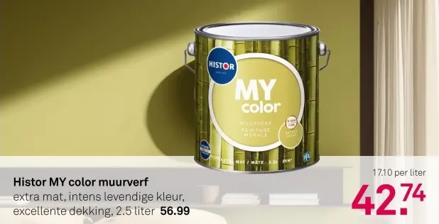 Aanbieding: MY color muurverf