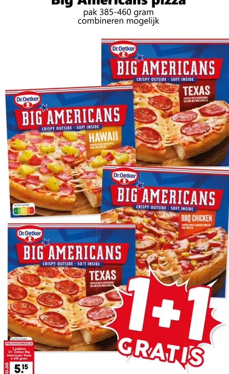 Aanbieding: Big Americans pizza