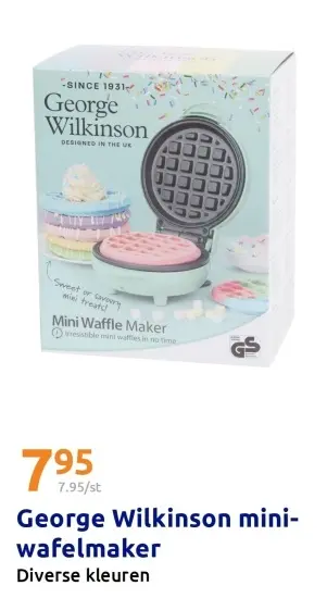 Aanbieding: George Wilkinson mini-wafelmaker
