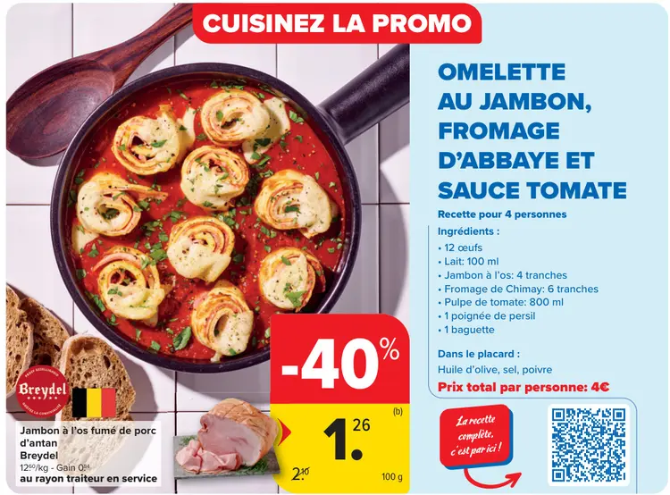 Offre: Jambon à l'os fumé de porc d'antan