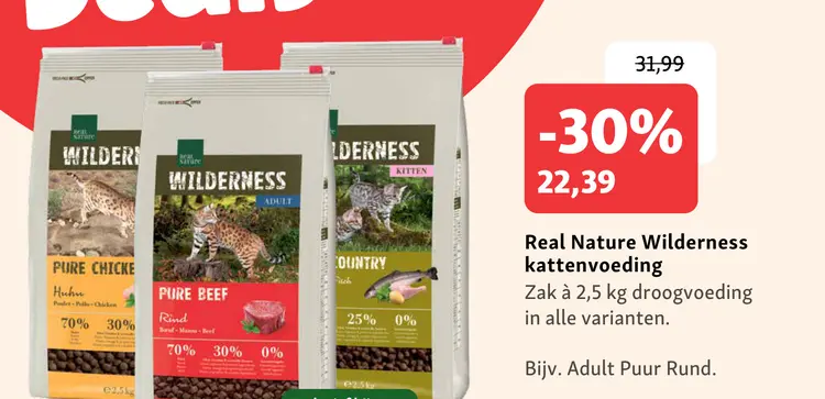 Aanbieding: Wilderness kattenvoeding