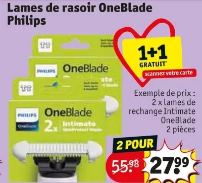 Offre: Lames de rasoir OneBlade