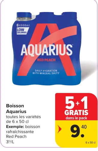 Offre: Boisson Aquarius