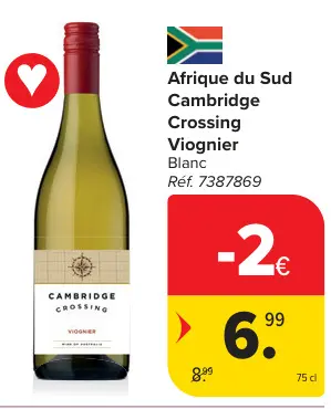Offre: Cambridge Crossing Viognier Blanc