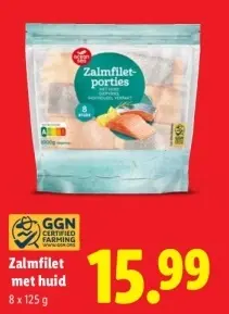 Aanbieding: Zalmfilet met huid