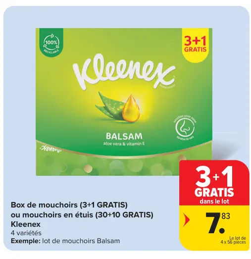 Offre: Box de mouchoirs