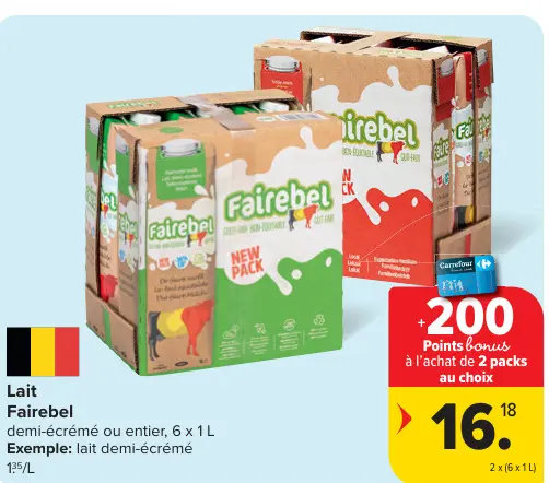 Offre: Lait