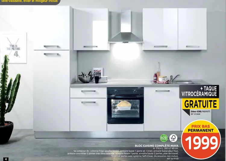 Offre: Bloc cuisine complète maya