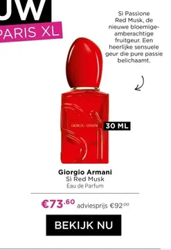 Aanbieding: Giorgio Armani Sì Red Musk