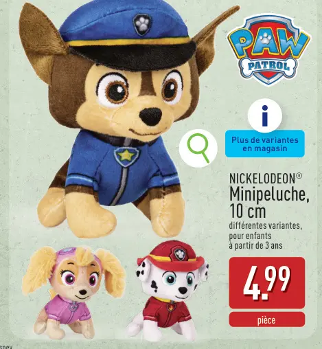 Offre: NICKELODEON® Minipeluche, 10 cm