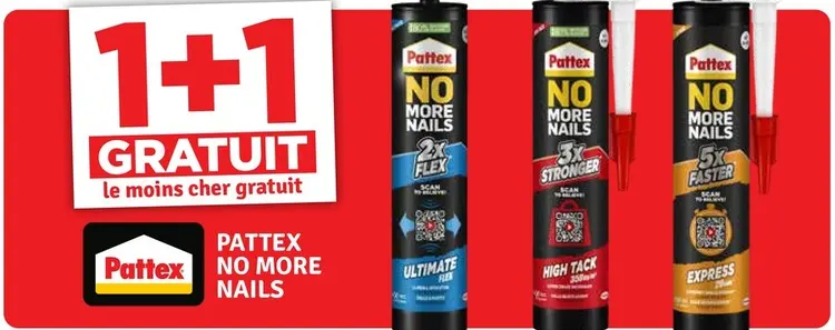 Offre: Pattex NO MORE NAILS