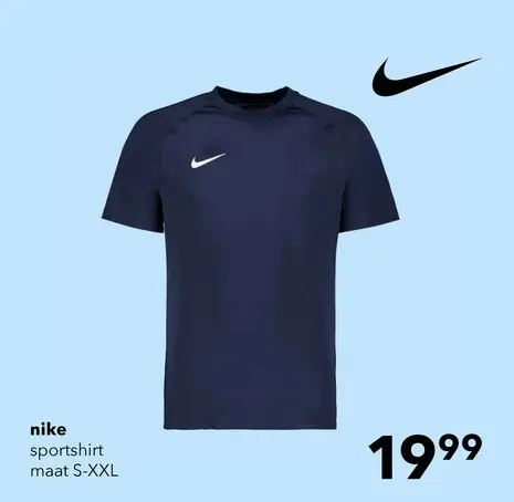 Aanbieding: Nike Dri-FIT Park VIII SS heren sport T-shirt blauw