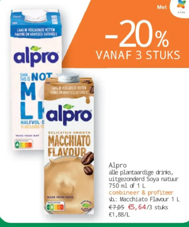 Aanbieding: Alpro alle plantaardige drinks, uitgezonderd 