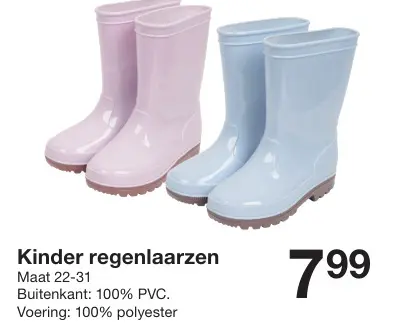 Aanbieding: Kinder regenlaarzen