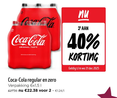 Promotie: Coca-Cola regular en zero