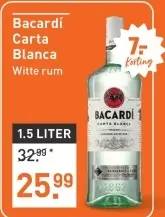 Aanbieding: Bacardí Carta Blanca