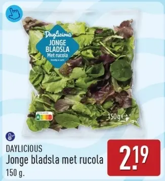 Aanbieding: Jonge bladsla met rucola