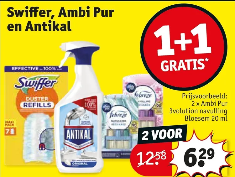 Promotie: Duster refills, luchtverfrisser en ontkalker