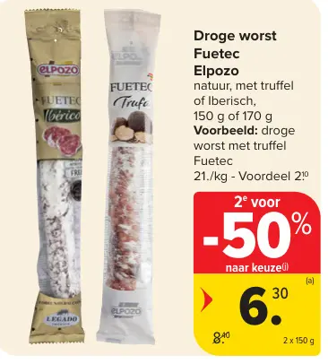 Promotie: Droge worst Fuetec