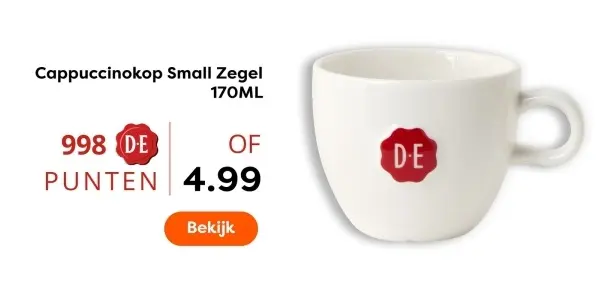 Aanbieding: Cappuccinokop Small Zegel