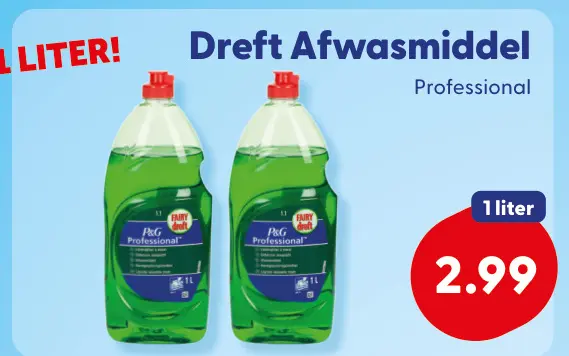 Aanbieding: Dreft Afwasmiddel