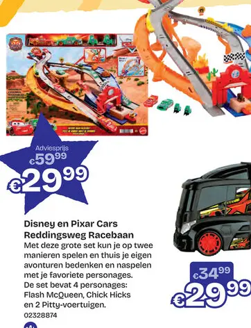 Aanbieding: Disney en Pixar Cars Reddingsweg Racebaan