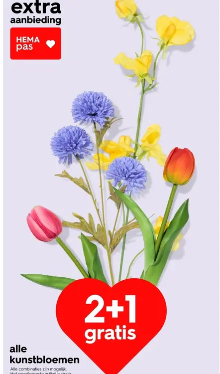 Aanbieding: kunstbloemen