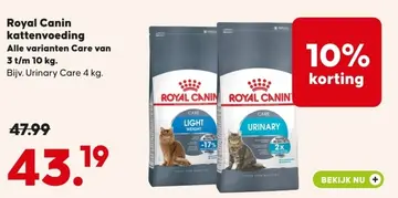 Aanbieding: Royal Canin kattenvoeding Care