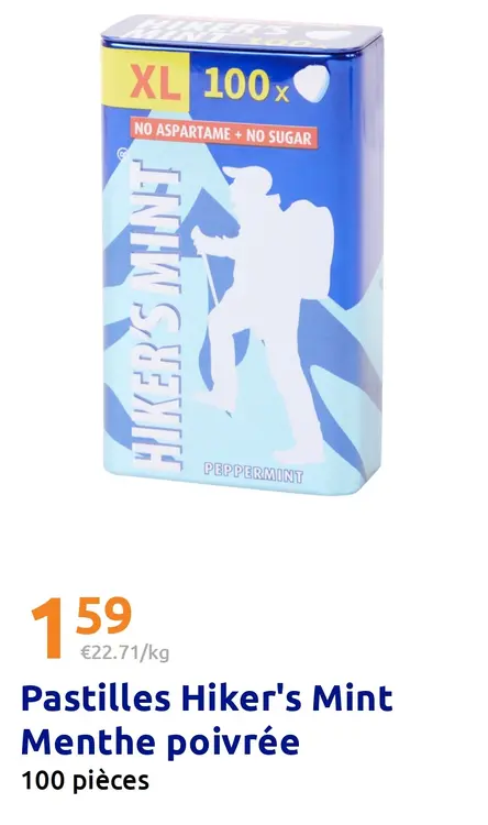 Offre: Pastilles Hiker's Mint Menthe poivrée