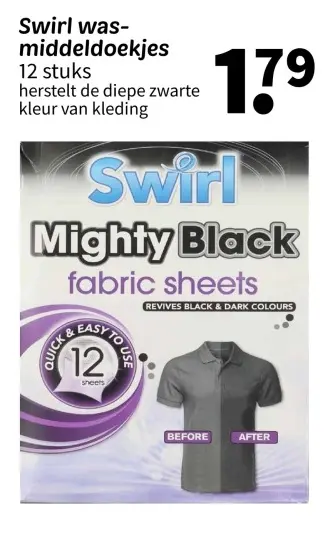 Promotie: Swirl wasmiddeldoekjes