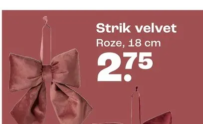 Promotie: Strik velvet