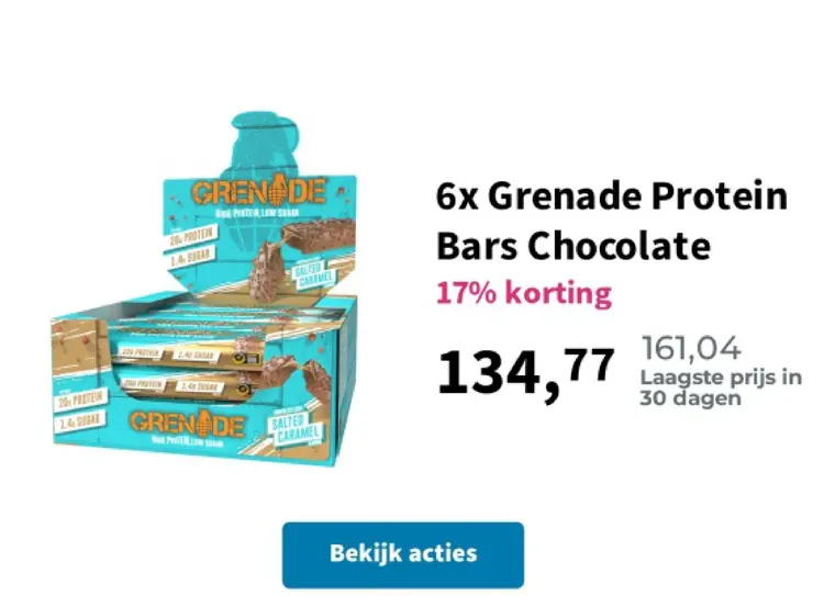 Promotie: Grenade Protein Bars Chocolate