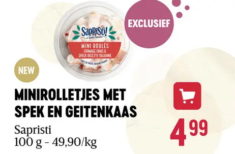 Aanbieding: Kaasrolletjes | Speck