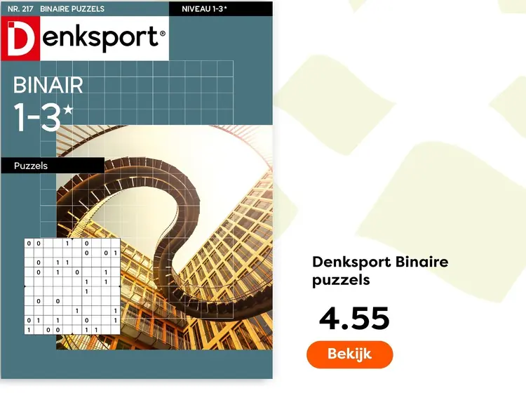 Aanbieding: Denksport Binaire puzzels