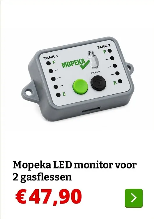 Aanbieding: Mopeka LED monitor voor 2 gasflessen