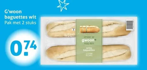 Aanbieding: baguettes wit