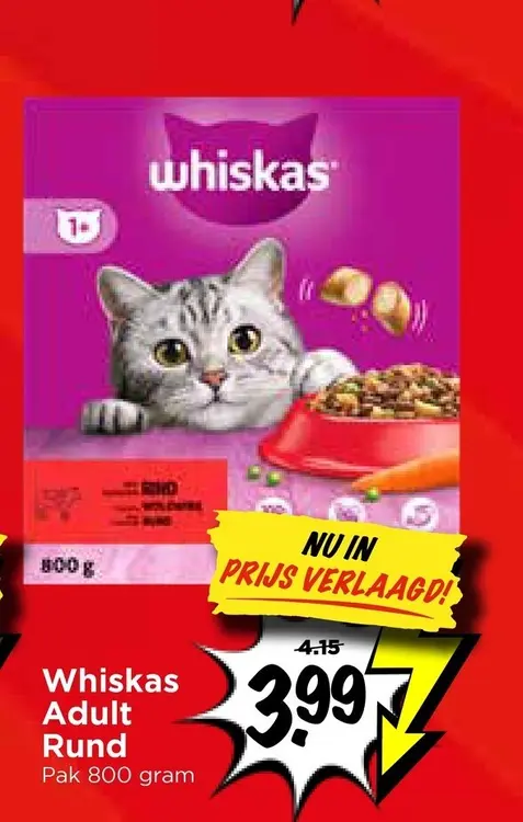 Aanbieding: Whiskas Adult Rund
