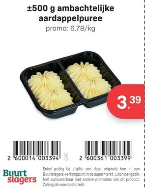 Promotie: Ambachtelijke aardappelpuree