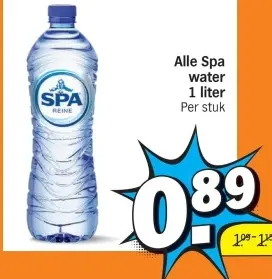 Aanbieding: Spa water