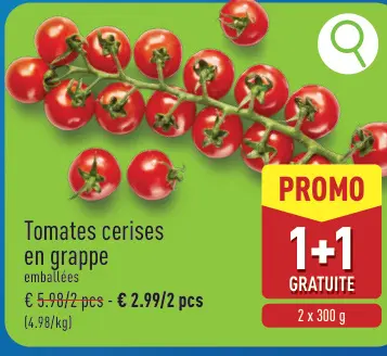 Offre: Tomates cerises en grappe