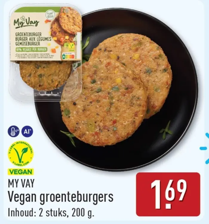 Aanbieding: Vegan groenteburgers