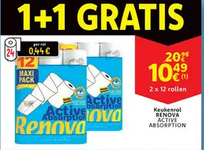 Aanbieding: Keukenrol RENOVA ACTIVE ABSORPTION