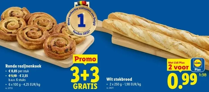 Promotie: Ronde rozijnenkoek