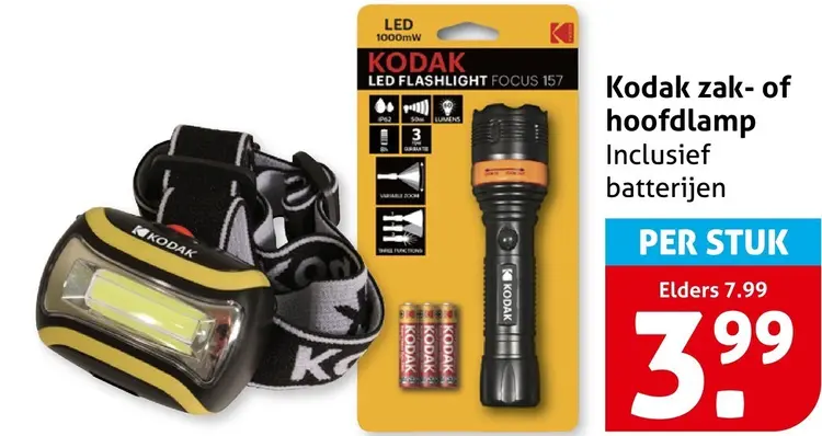 Aanbieding: Zak- of hoofdlamp