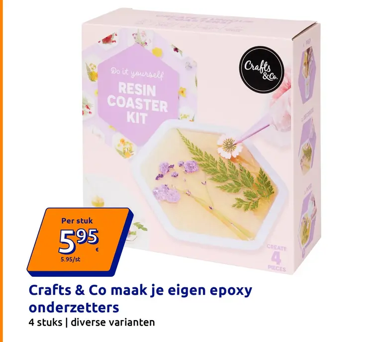 Promotie: Crafts & Co maak je eigen epoxy onderzetters