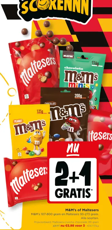Promotie: M&M's of Maltesers