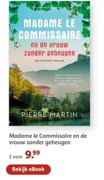 Aanbieding: Madame le Commissaire en de vrouw zonder gehe